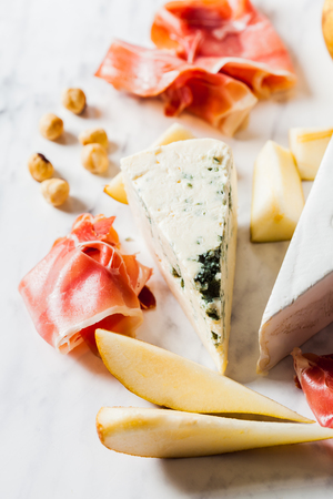 Gorgonzola and prosciuttoの写真素材