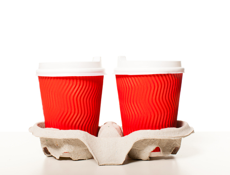 Set of paper cupsの写真素材