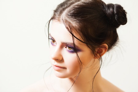 Trendy makeup for a young girl