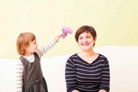 The childrens hairdresserの写真素材