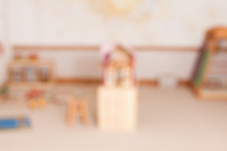 blurred kindergaten interiourの写真素材