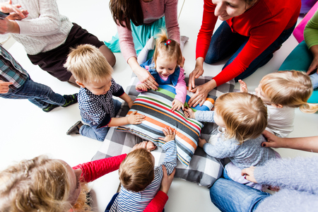 First day of children in the kindergartenの写真素材