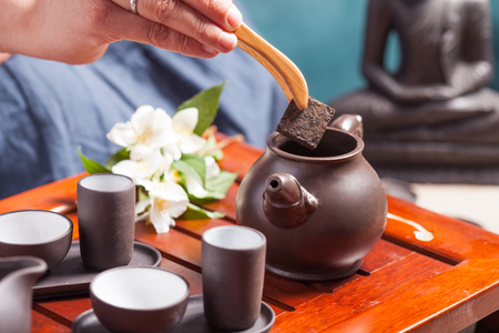 Chinese tea ceremonyの写真素材