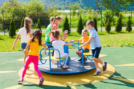 Friendly games outdoorsの写真素材
