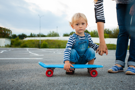 The end of penny board walk in the summer outdoorsの写真素材