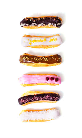 Gift set of delicious eclairs with different tastes