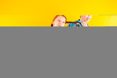 Fun entertainments for boys and girls at schoolの写真素材