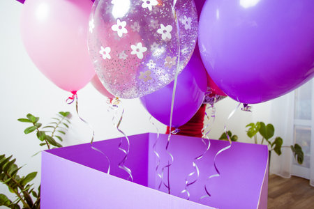 The wonderful giant gift for your beloved girlの写真素材