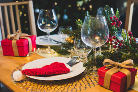 Creative solution for traditional winter holidays time spendingの写真素材