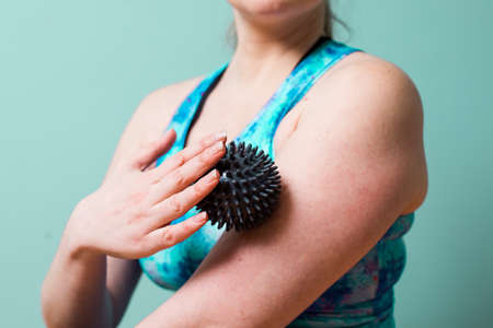 Treatment for hands to relese myofascial constrictionsの写真素材