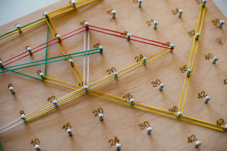 Childrens creative game for early development and good motor skillsの写真素材