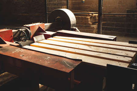 Production line of the wooden furniture factory
