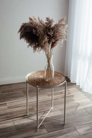 Floral minimalist design used in modern home interiorの写真素材