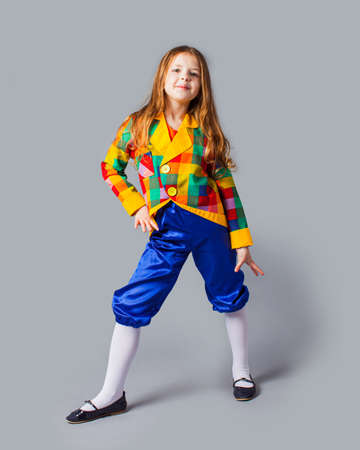 Artistic girl have performance, future profession costumeの写真素材