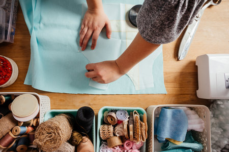 Designing and creating children clothes at home
