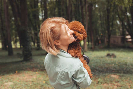 Giving your pet the best care and loveの写真素材