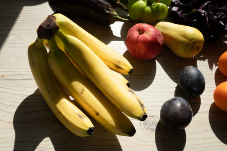Fresh fruits at the kitchen for Healthy Lifestyleの写真素材