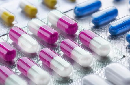 a lot of medical pills for colds and viruses