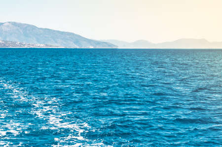 Sea and mountainsの写真素材