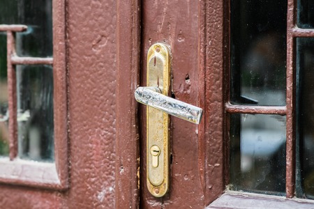 Antique door handleの写真素材