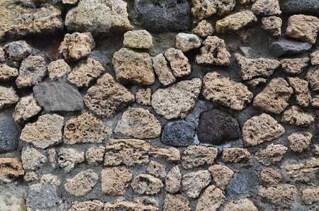An ancient masonry is remaining at the Roman lost city Pompeii.