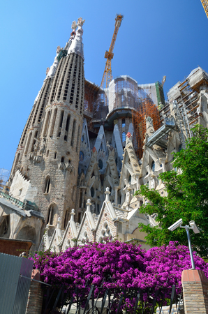 Minor basilica of  Familia is the international symbol of Barcelona.のeditorial素材