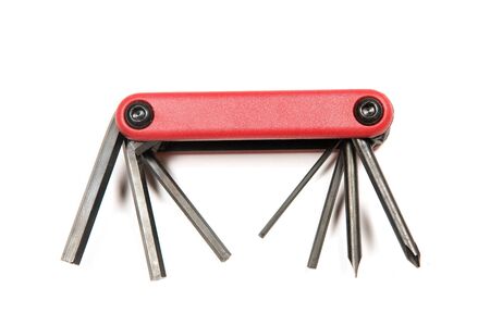 Collapsible tooling isolated on a white background