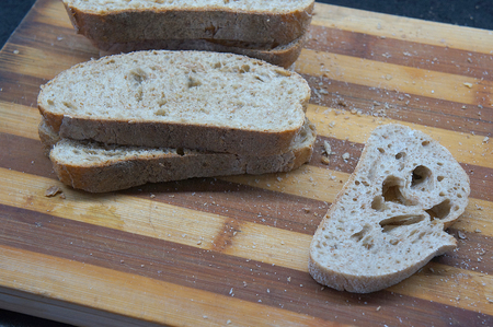fresh bread slices