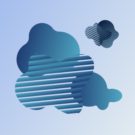Abstract light blue gradient background with color elements. vector illustrationのイラスト素材