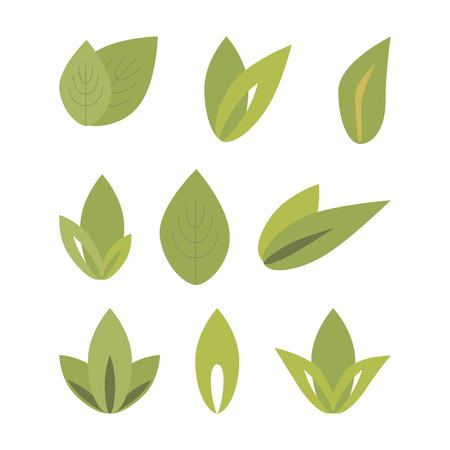 foliage icon set. vector illustrationのイラスト素材