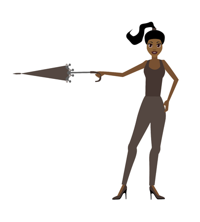 girl on shopping. vector illustrationのイラスト素材