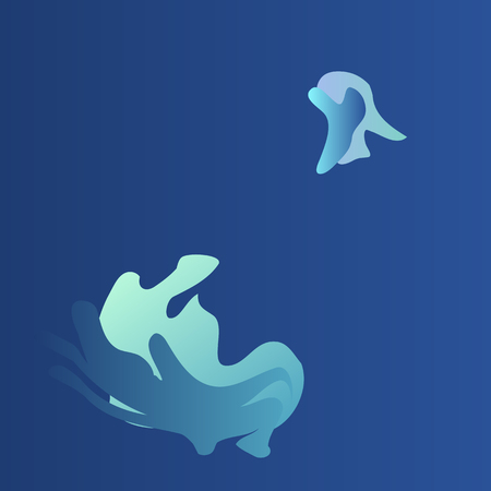 Abstract blue gradient background. vector illustrationのイラスト素材