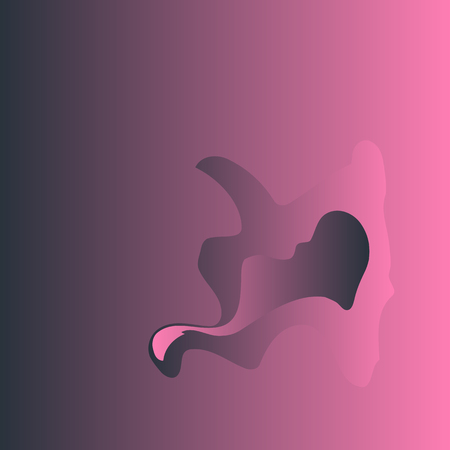 pink gradient vector background with abstract color blotsのイラスト素材