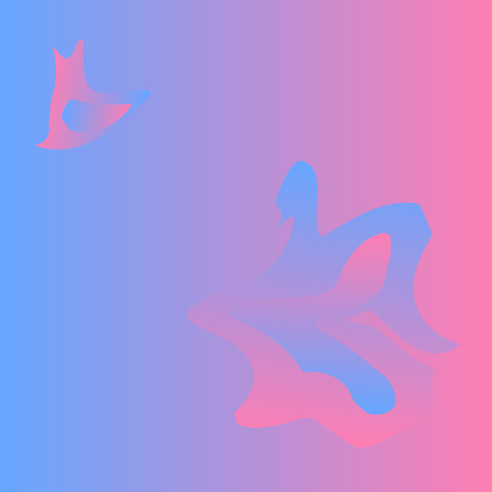 pink gradient vector background with abstract color blots