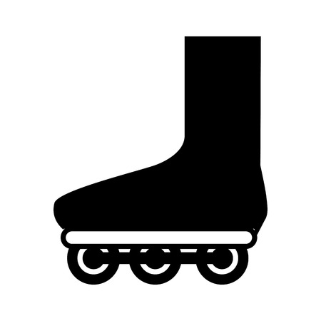 ROLLER SKATES ICON. VECTOR ILLUSTRATIONのイラスト素材