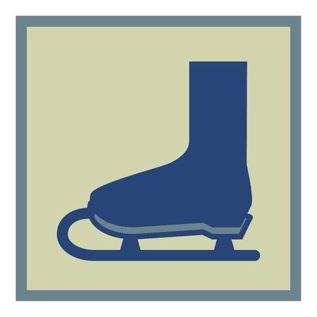 SKATES icon. VECTOR ILLUSTRATIONのイラスト素材