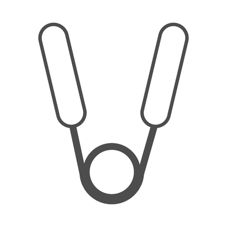 sports simulator icon. vector outline illustration on white background.のイラスト素材