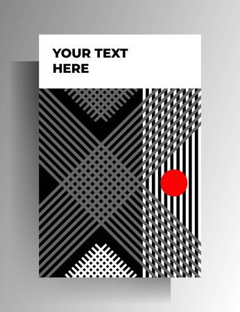 Cover template design. Geometric strict pattern. Vector 10 EPS.のイラスト素材