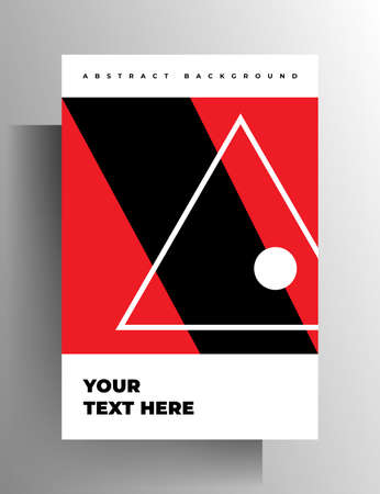 Geometric design cover template for book, magazine, brochure, catalog, folder, poster. A4 format. Vector 10 EPS.のイラスト素材