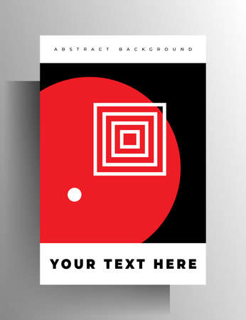 Geometric design cover template for book, magazine, brochure, catalog, folder, poster. A4 format.のイラスト素材