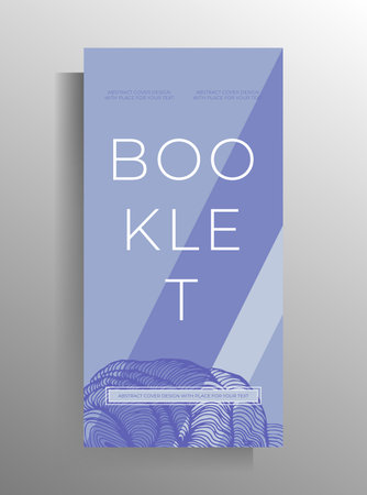 Design template for cover flyer, poster, brochure, banner, magazine, book. Vector color illustration with hand drawn graphic elements.のイラスト素材