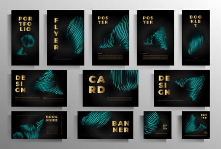 Design of covers for a book, magazine, booklet, catalog, poster. A large collection of stylish...