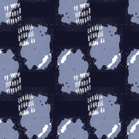 Paint spots seamless pattern for covers, wallpapers, textiles, scrapbooking, packaging. Vector color illustration.の写真素材