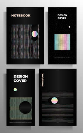 Cover design for book, magazine, brochure, banner, folder, poster, catalog. A set of vector templates in different formats.の写真素材