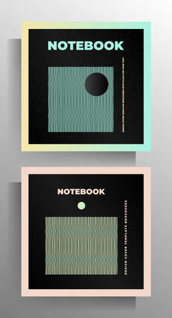 Cover design for book, flyer, magazine, brochure, poster, banner, catalog. Set of vector templates.のイラスト素材