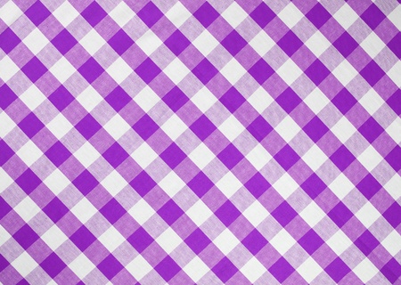 light violet checked fabric tableclothの写真素材