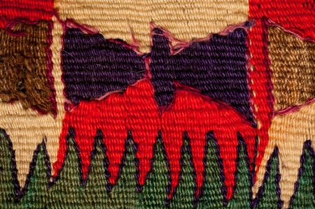vintage bright carpet handmade wool sheep