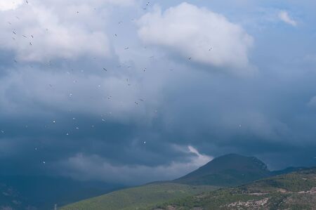 mountain view on a cloudy day in the south of Turkey