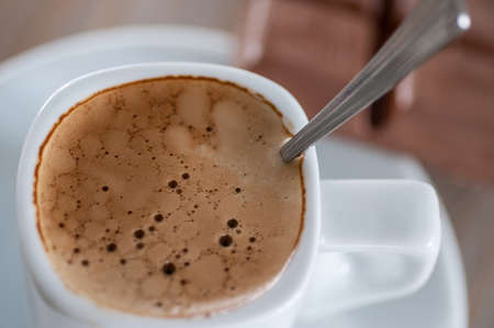 cup of espresso with foam