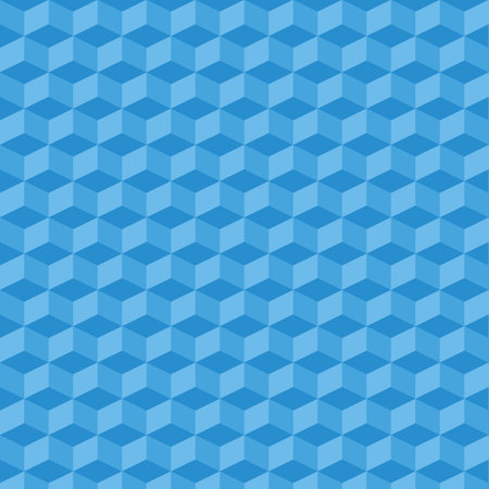 Blue cube collage background. Neatly arranged cube vector. editable vector in EPS10のイラスト素材